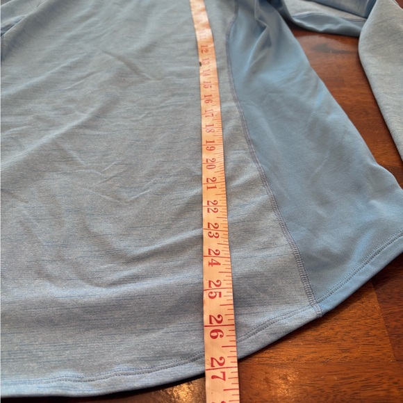 Reebok Women's Light Blue Quarter-Zip Sweatshirt - Large - Picture 7 of 7